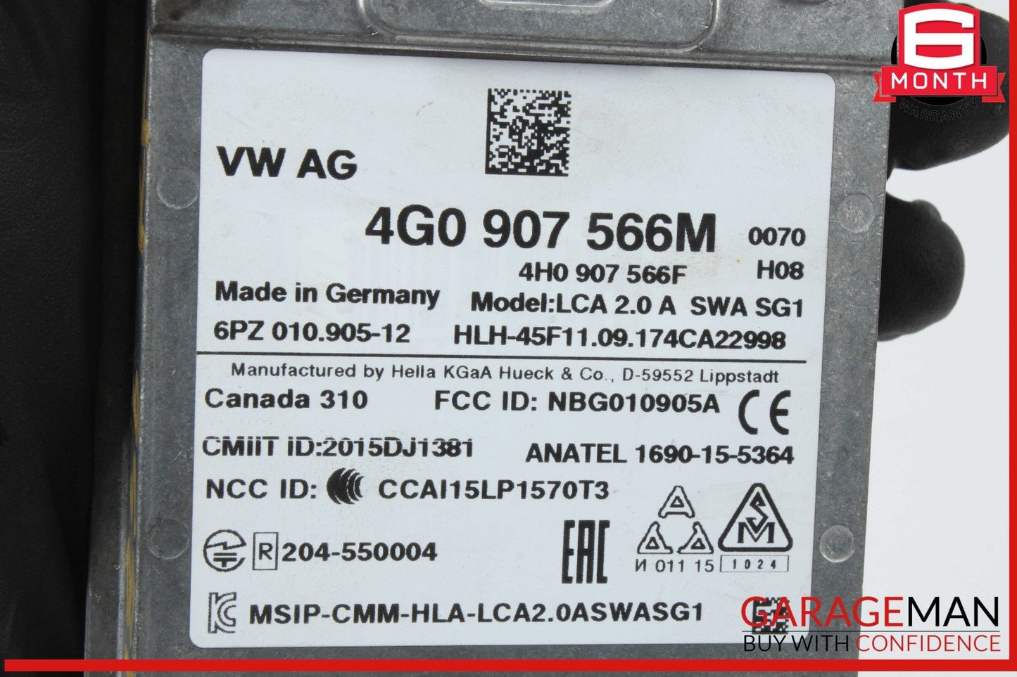 12-18 Audi S6 A7 Rear Left Driver Side Lane Change Assist Blind Spot Module OEM