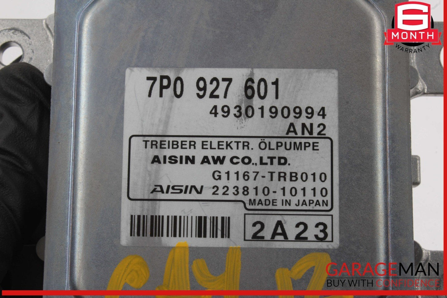 11-18 Porsche Cayenne 958 Hydraulic Oil Pump Control Module 7P0927601 OEM