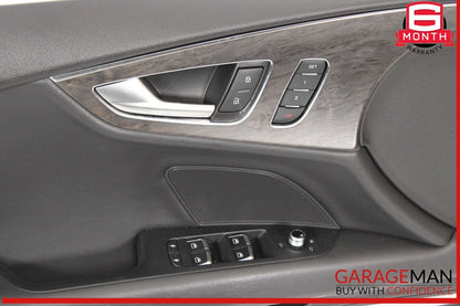 12-18 Audi A7 S7 RS7 Front Left Driver Side Door Panel Cover Trim Black OEM