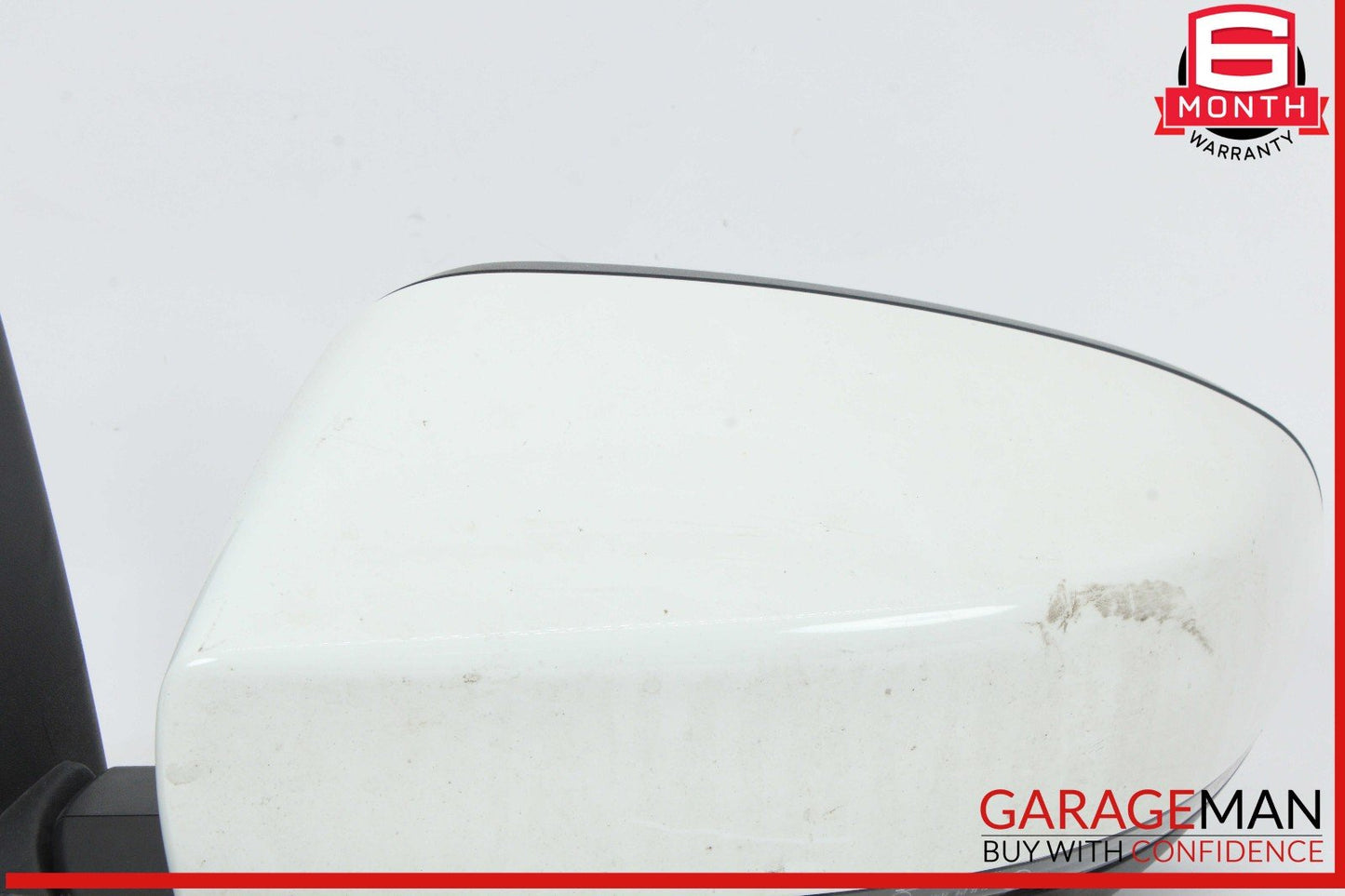 14-17 Maserati Quattroporte Ghibli Front Left Side Mirror Door Rear View White