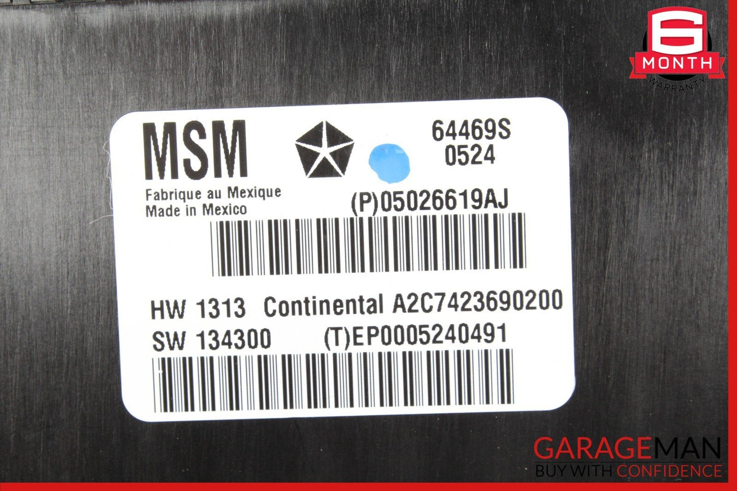 14-17 Maserati Quattroporte Front Left Side Seat Control Controller Module Unit