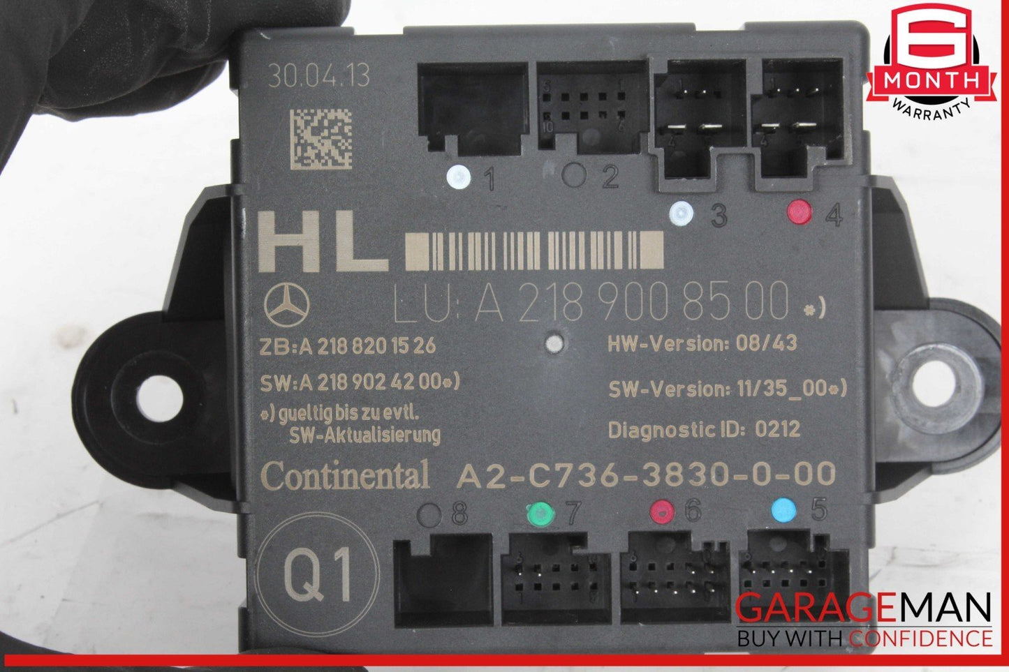 08-18 Mercedes W212 E350 CLS500 C250 Rear Left Side Door Control Module Unit OEM