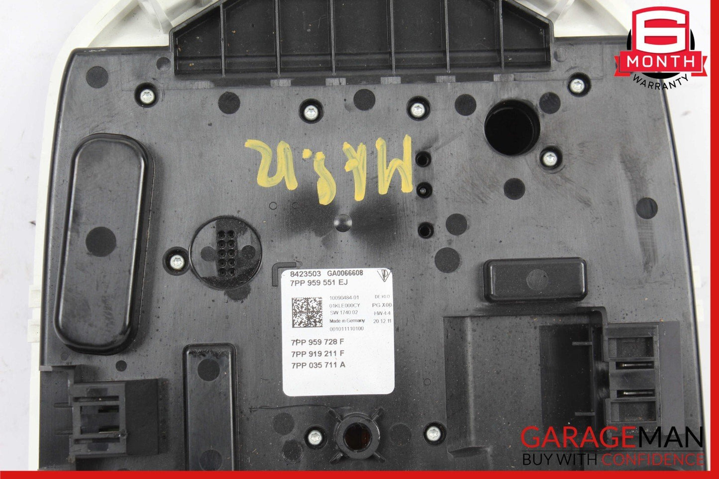 10-16 Porsche Panamera 970 Front Overhead Console Dome Light Sunroof Switch
