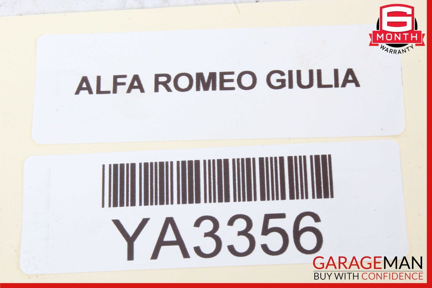 17-19 Alfa Romeo Giulia Front Right Windshield Sound Insulation Noise Reduction