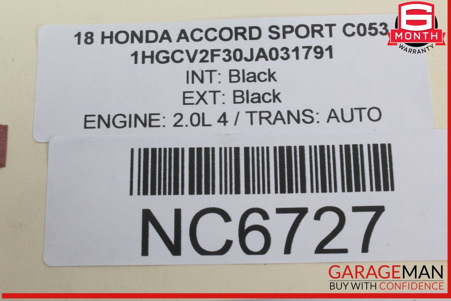 18-22 Honda Accord Sport Front Windshield Washer Fluid Bottle Reservoir OEM