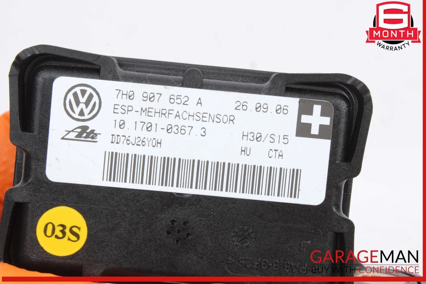 07-15 Audi Q7 Yaw Rate Acceleration Speed Sensor Control Module Unit OEM