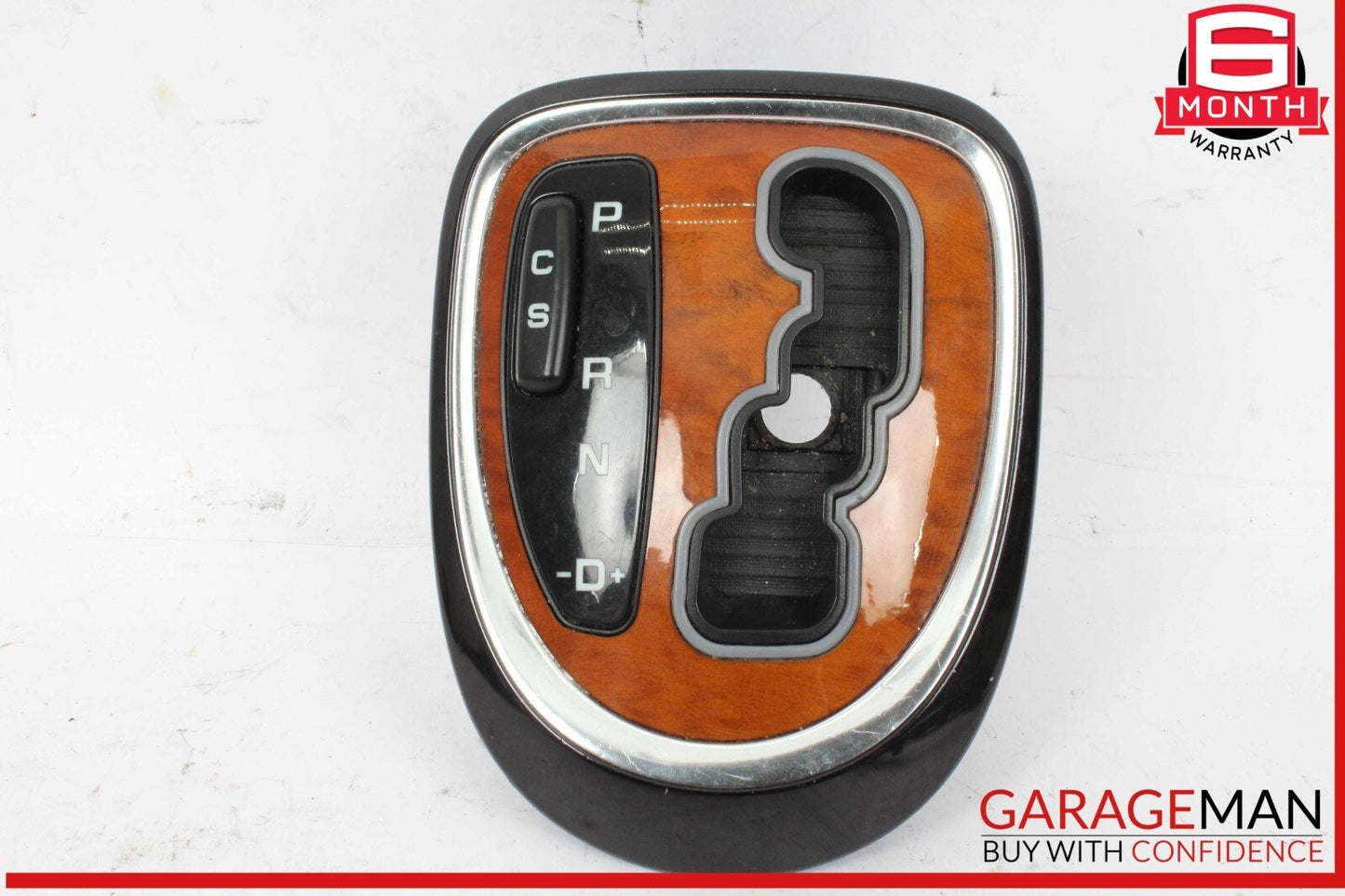 00-06 Mercedes W220 S500 S430 S55 AMG Gear Shifter Bezel Trim Indicator Wood OEM