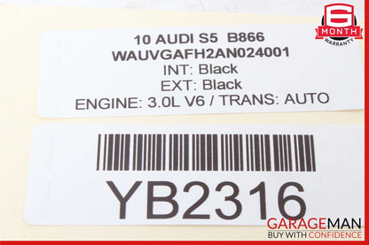 10-17 Audi S5 S4 A4 Interior Dome Reading Light Black 8J0947111 OEM