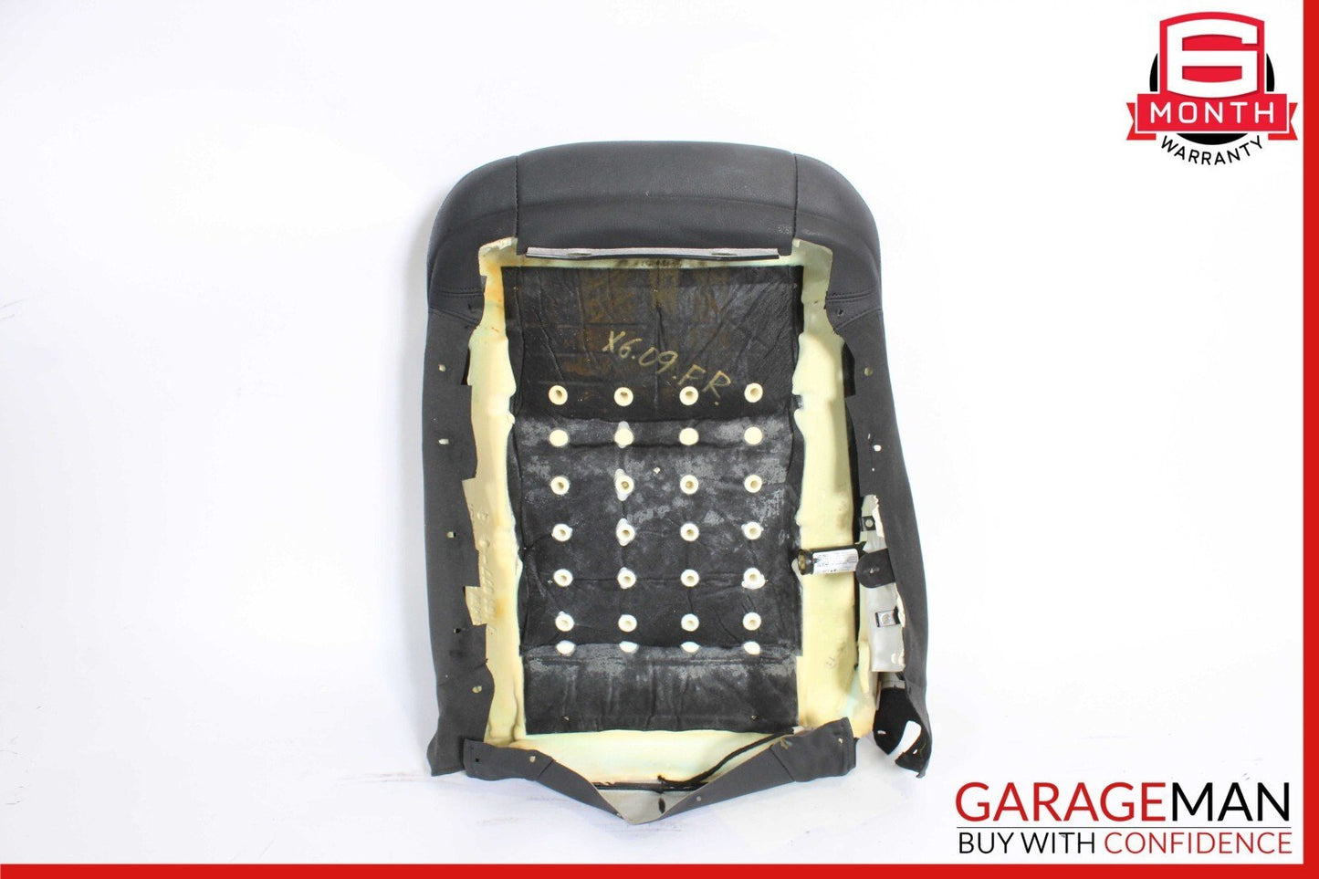 08-14 BMW X6 E71 Front Right Passenger Side Top Upper Seat Cushion Black OEM