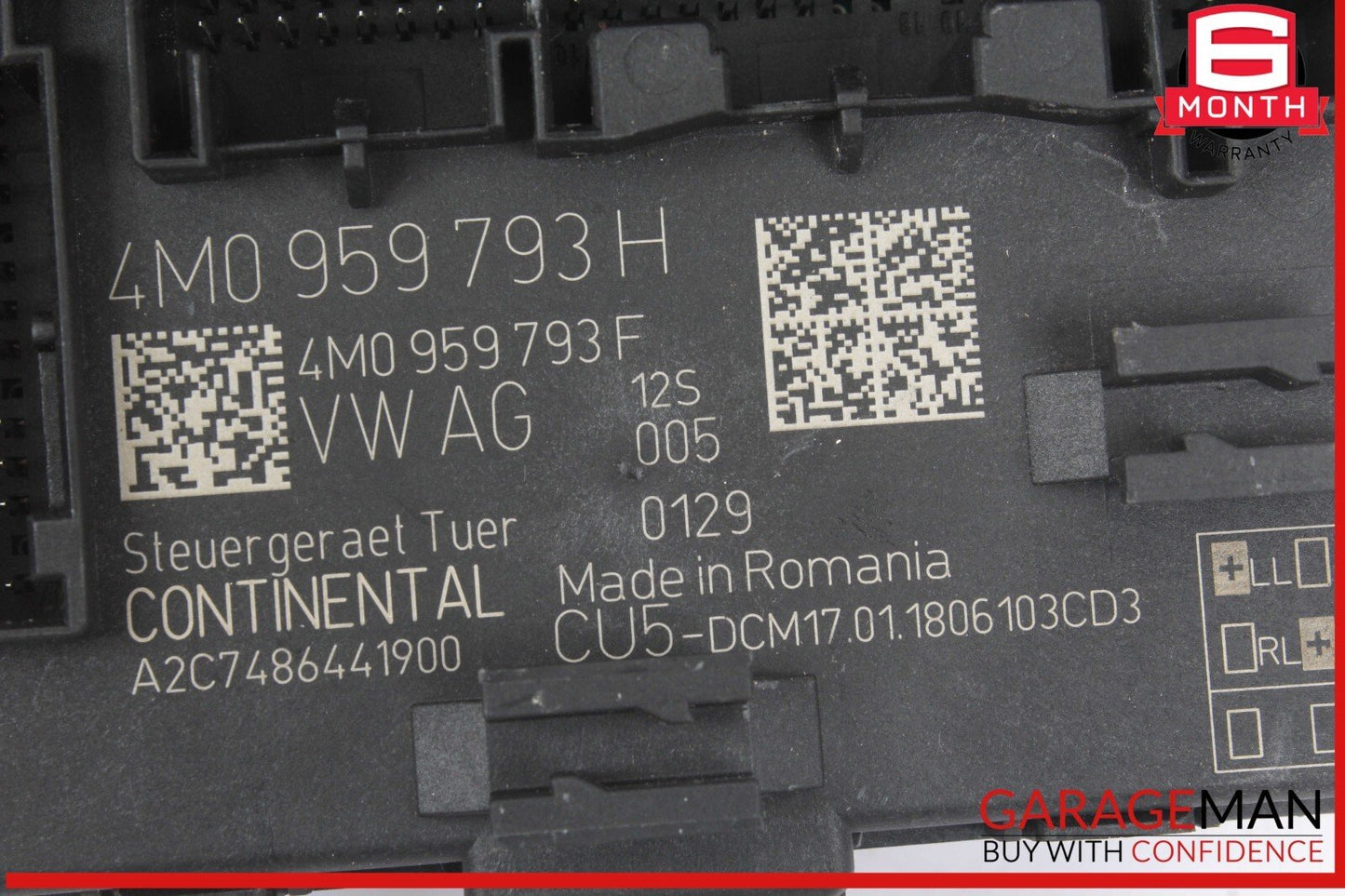 17-24 Audi RS5 S5 Q7 Front Left Driver Side Door Control Module Unit 4M0959793H