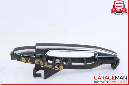 96-02 Mercedes W210 E320 E420 Rear Left Exterior Door Handle Black OEM