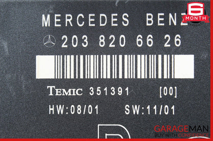 01-07 Mercedes W203 C320 C230 C240 Rear Right Side Door Control Module Unit OEM