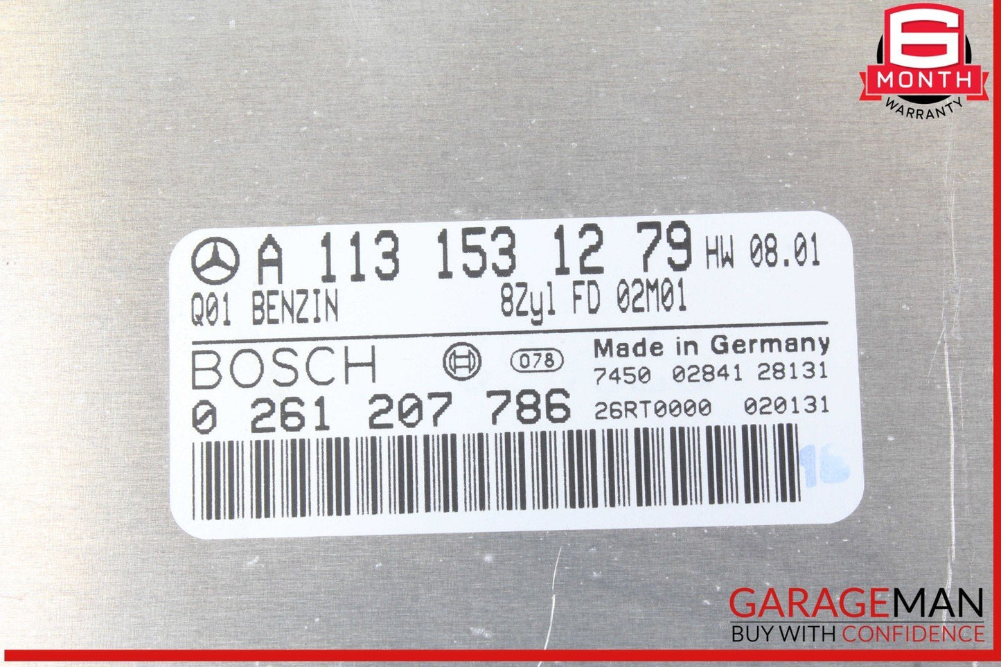 03-06 Mercedes R230 SL500 S500 CL500 ECU Engine Control Module Unit 1131532379