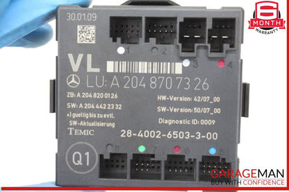 08-18 Mercedes X204 GLK350 E350 E400 Front Left Side Door Control Module OEM