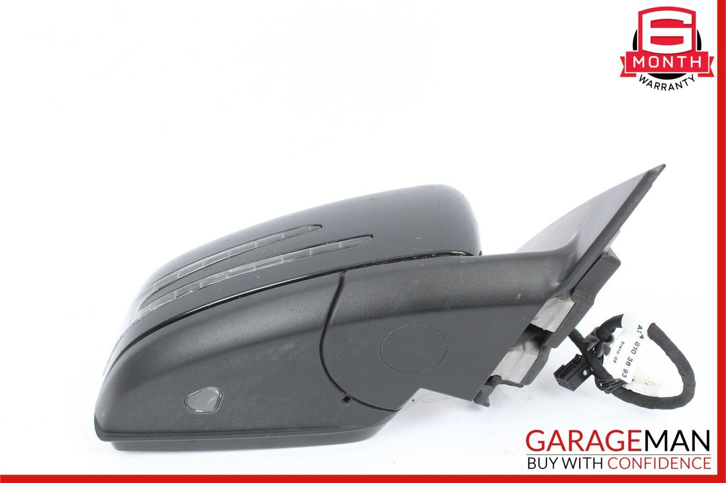 12-15 Mercedes W204 C250 C300 Front Right Side Mirror Door Rear View Black OEM
