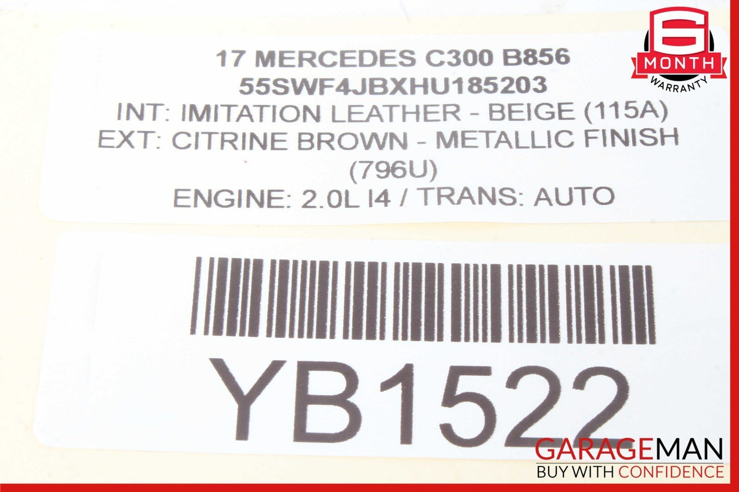 15-20 Mercedes W205 C300 GLC300 Front Left Side Dashboard Trim Panel Bezel OEM