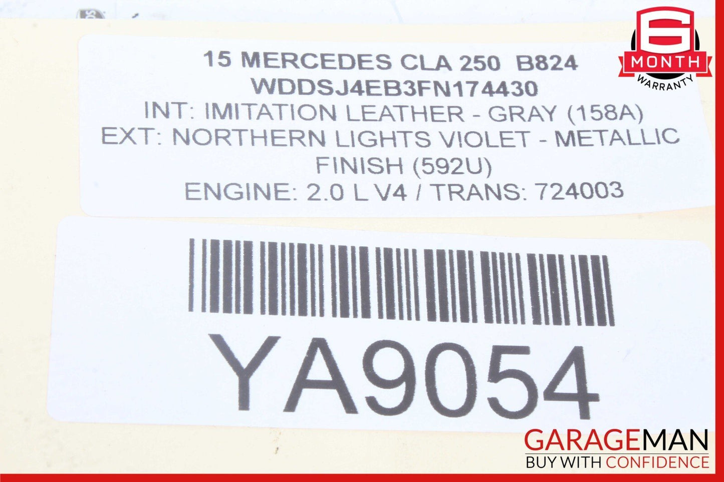 14-19 Mercedes W117 CLA250 CLA200 Rear Right Suspension Lower Control Arm OEM