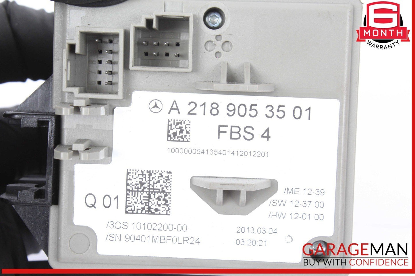 14-17 Mercedes W212 E350 E400 Ignition Switch Control Module w/ Key OEM