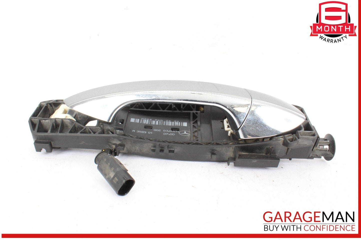10-17 Mercedes W212 E350 Right Passenger Side Exterior Door Handle Silver OEM