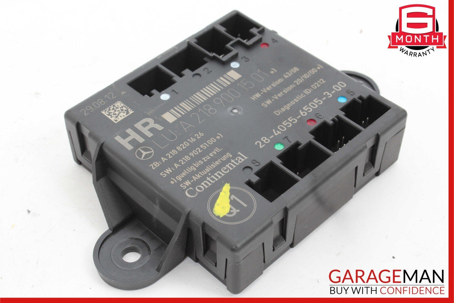 08-14 Mercedes W204 C250 C350 Rear Right Door Control Module Unit 2189001501