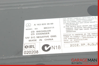 98-05 Mercedes W163 ML320 ML500 6 Disc Disk CD Changer w/ Bracket MC3111 OEM