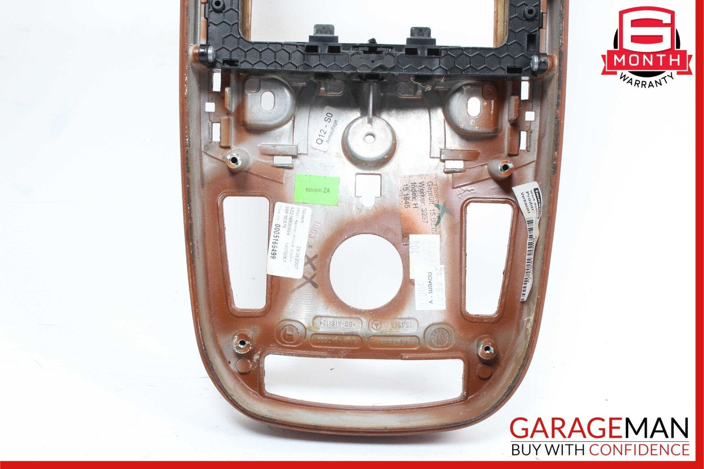 07-09 Mercedes W221 S550 Center Console Arm Rest Armrest Trim Panel Cover Wood
