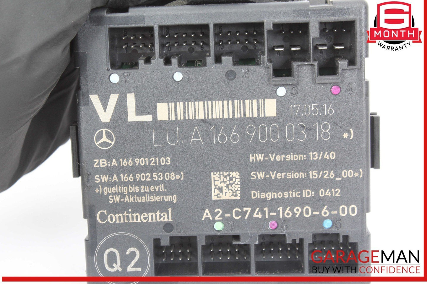 12-20 Mercedes W117 CLA250 Front Left Driver Side Door Control Module Unit OEM