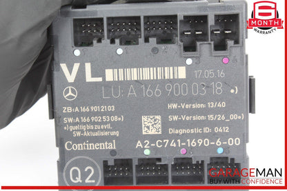 12-20 Mercedes W117 CLA250 Front Left Driver Side Door Control Module Unit OEM