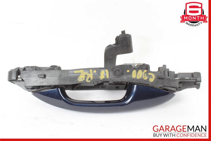 15-20 Mercedes W205 C300 C63 AMG S Rear Left Side Exterior Door Handle Blue