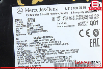 12-23 Mercedes W205 C300 4MATIC Communication Computer Control Module Unit OEM
