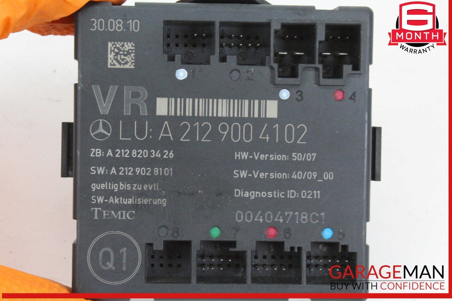 08-14 Mercedes W204 C300 Front Right Passenger Side Door Control Module Unit OEM