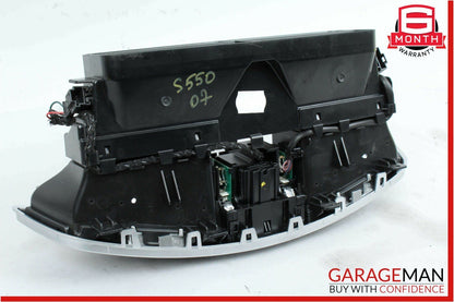 07-13 Mercedes W221 S550 S600 Dashboard Center Dash A/C Air Vent Trim Clock OEM