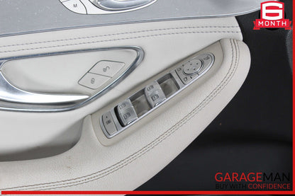 15-21 Mercedes W205 C300 C43 AMG Front Left Side Interior Door Panel Cover OEM