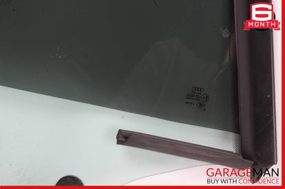 08-17 AUDI S5 REAR LEFT DRIVER DOOR QUARTER WINDOW GLASS OEM