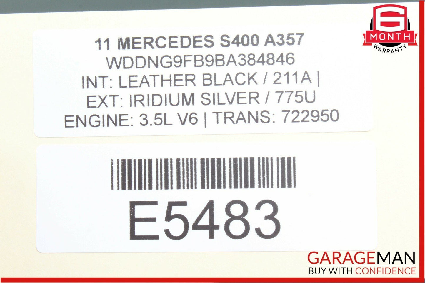 07-13 Mercedes W221 S400 CL550 CL63 AMG Rear View Back Up Cam Camera OEM