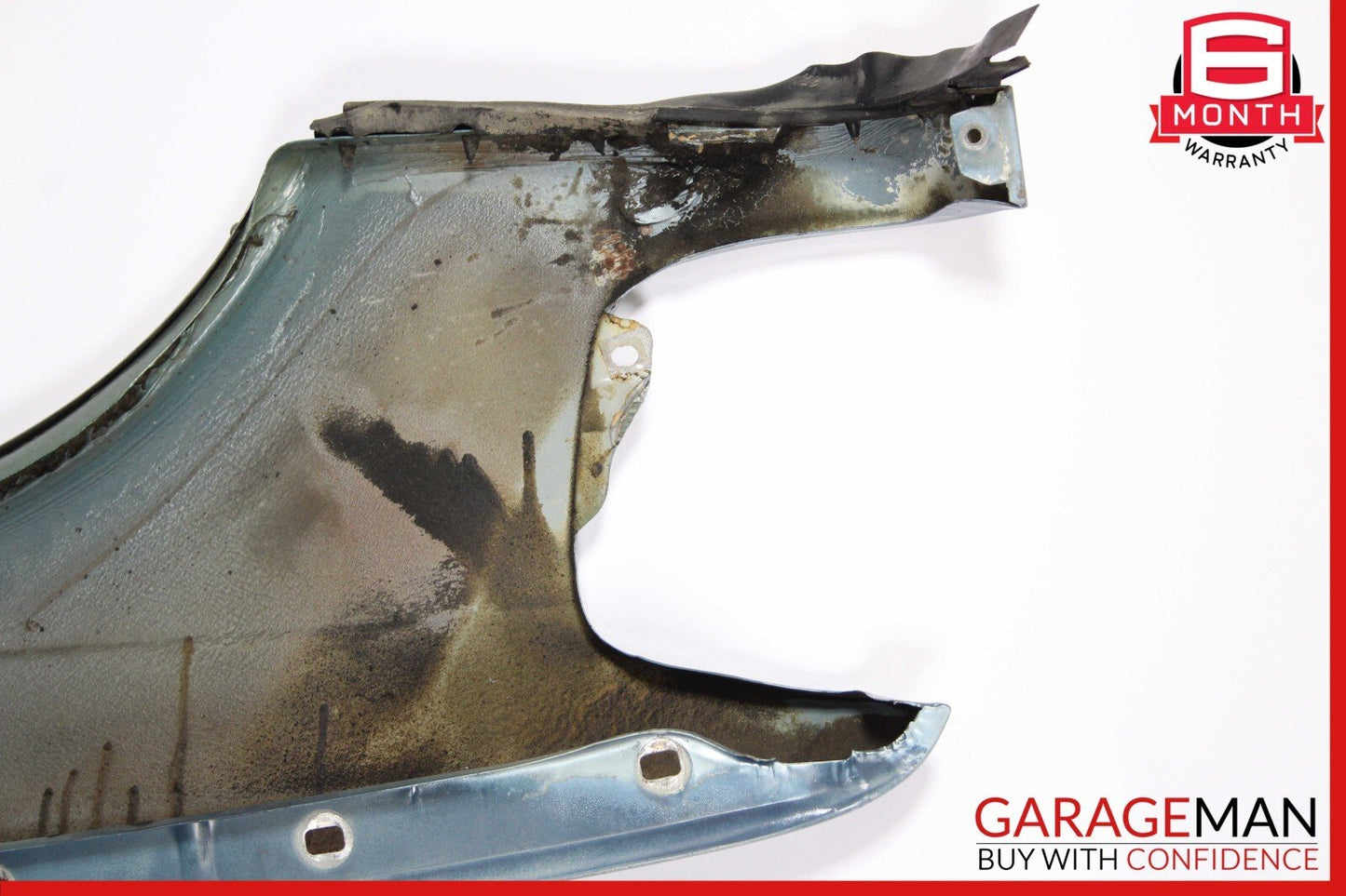 79-91 Mercedes W126 420SEL Front Right Side Wing Fender Panel Diamond Blue OEM