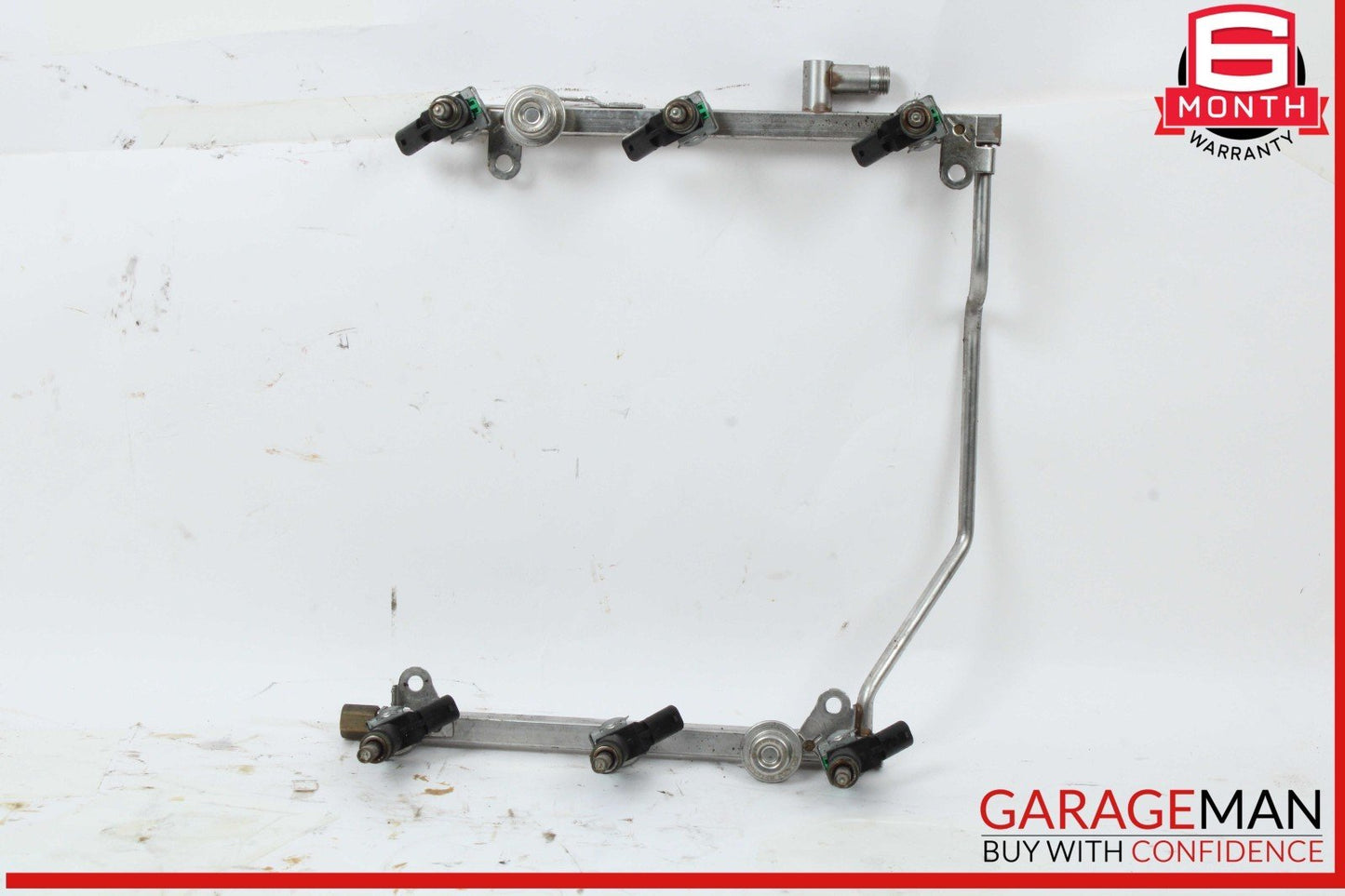 05-12 Mercedes W204 C300 R350 Fuel Injector Rail w/ Fuel Injectors Assembly OEM