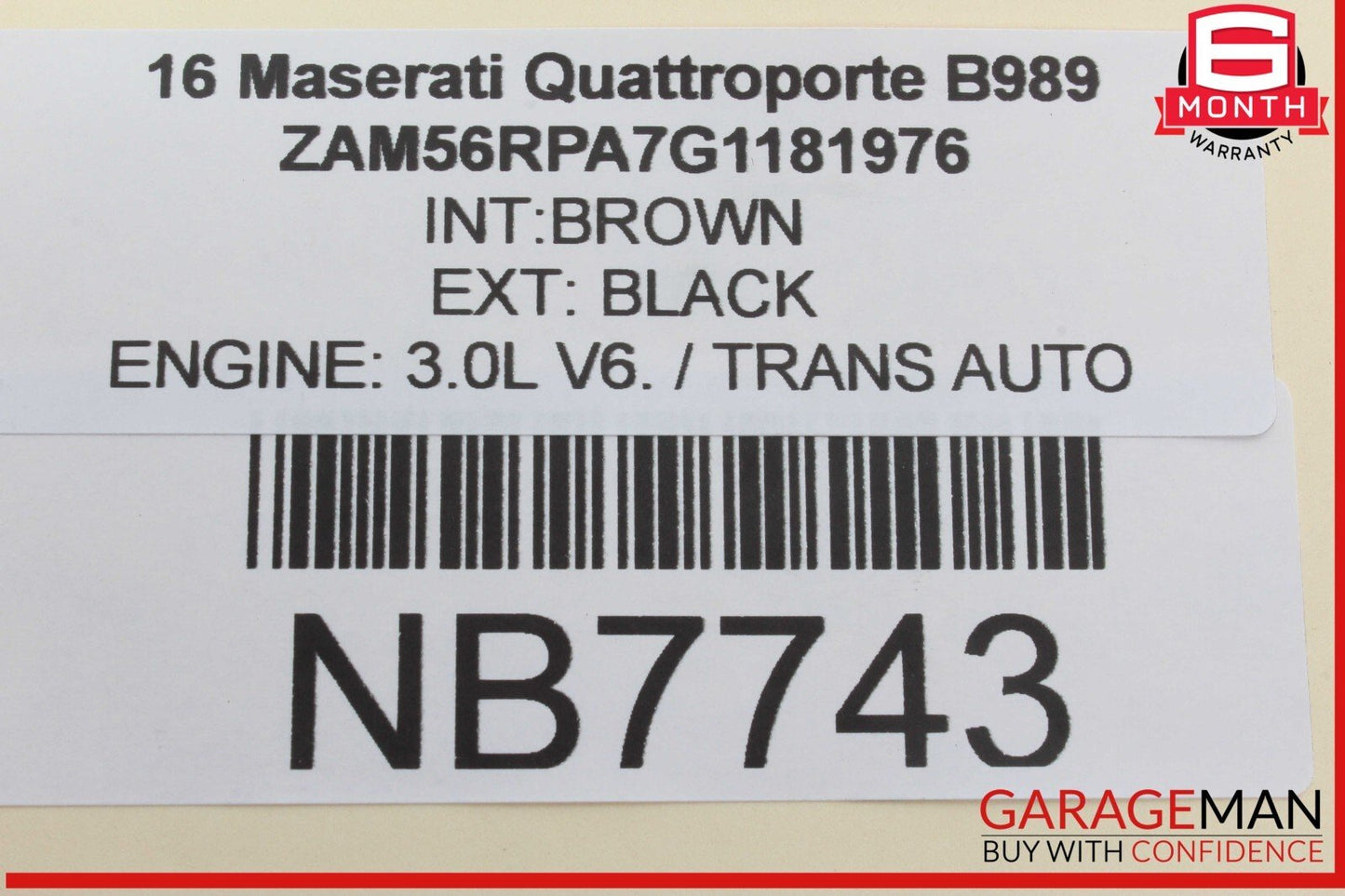 14-17 Maserati Quattroporte Dash Dashboard Instrument Panel Analog Clock OEM