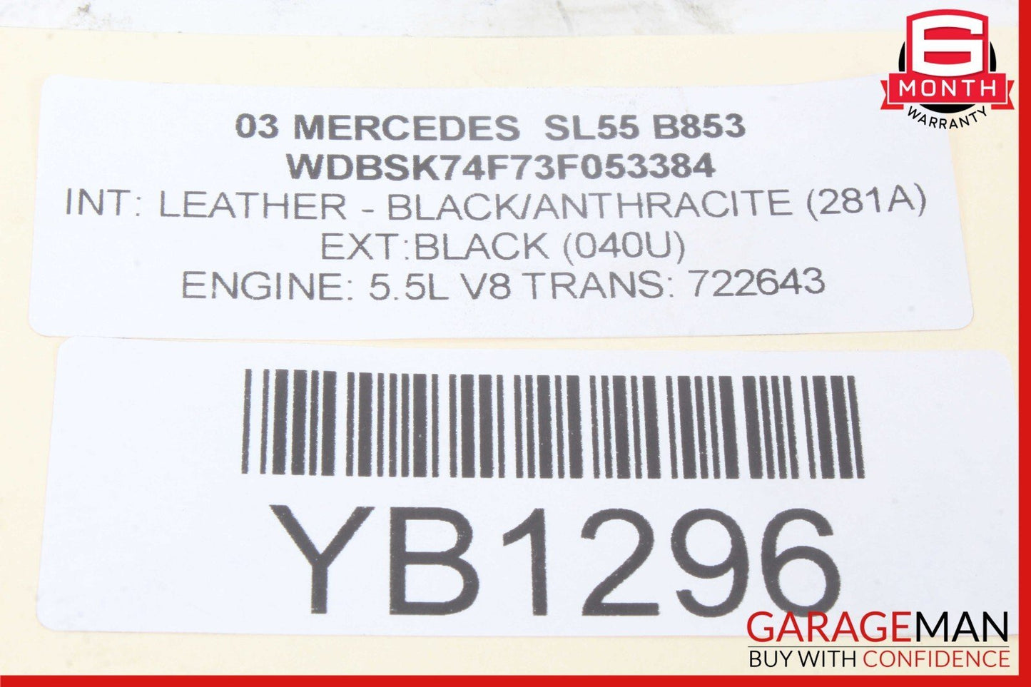 03-11 Mercedes R230 SL55 CLS63 AMG Rear Right Passenger Side Upper Control Arm