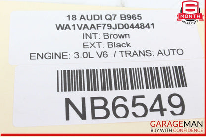 17-24 Audi Q7 Power Brake Booster Master Cylinder 4M0612103N OEM