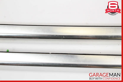 07-15 Audi Q7 Baggage Luggage Roof Rack Rail Top Molding Set Chrome OEM