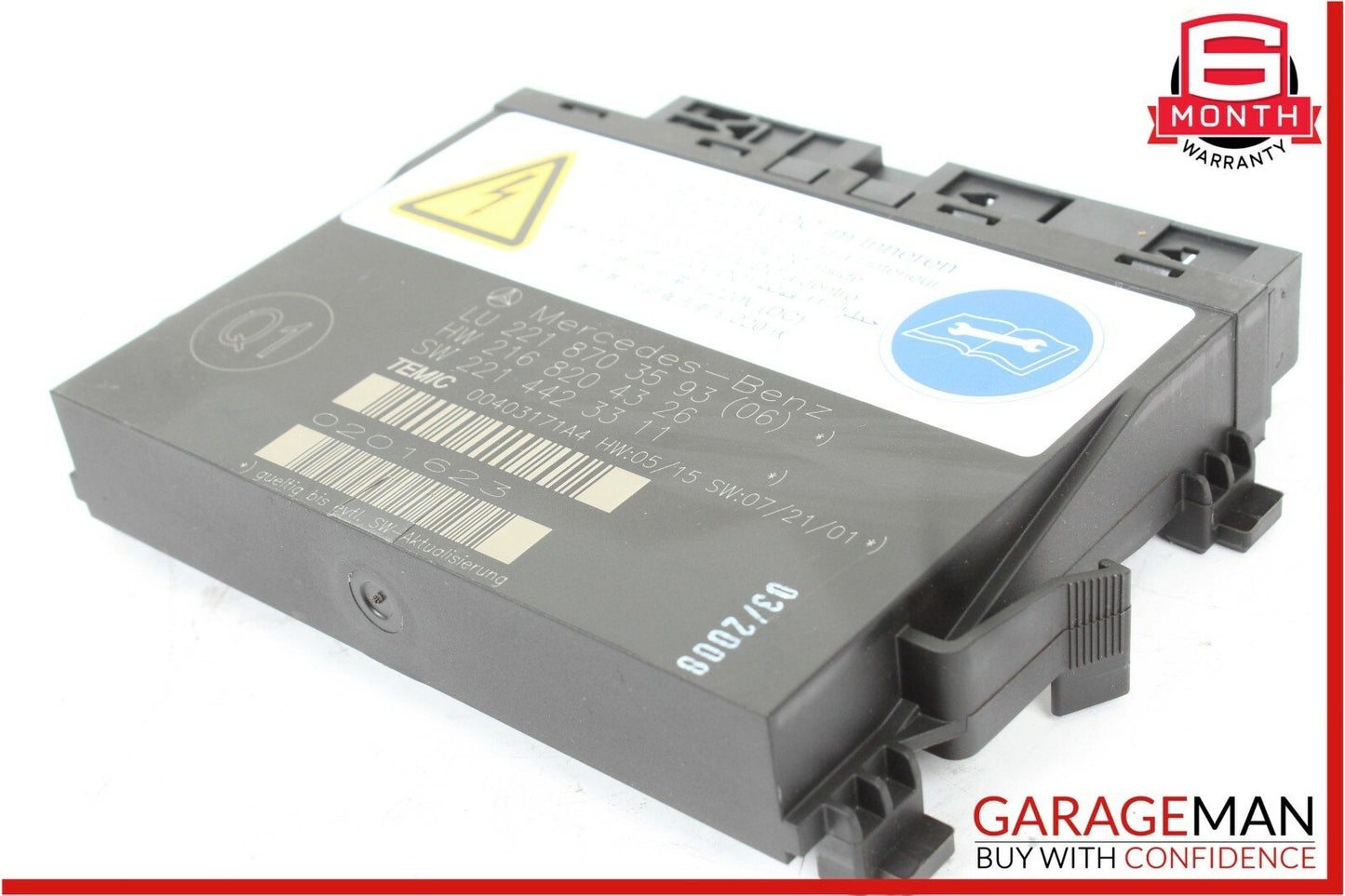 07-10 Mercedes W221 S550 CL550 Front Left / Right Seat Contour Controller Module