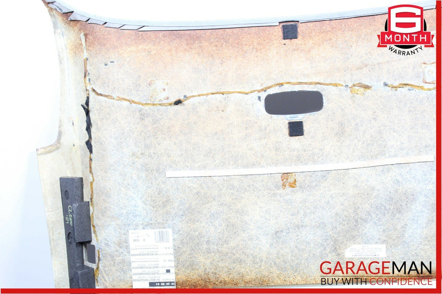 00-06 Mercedes W215 CL600 Headliner Sunroof Roof Trim Panel Alcantara Suede Gray