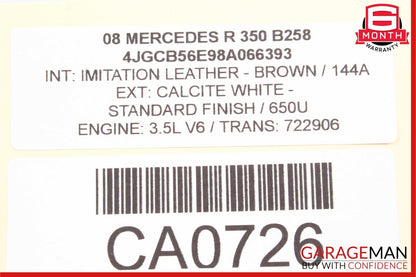03-13 Mercedes R350 E320 SLK280 GL550 E320 Front Left Seat Control Module Unit