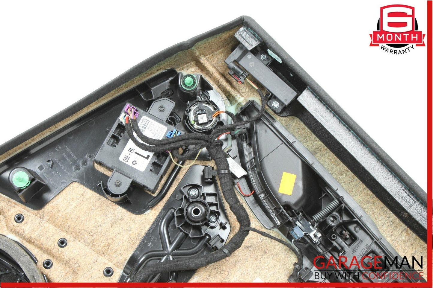 14-17 Maserati Ghibli Rear Left Driver Side Complete Interior Door Panel Black
