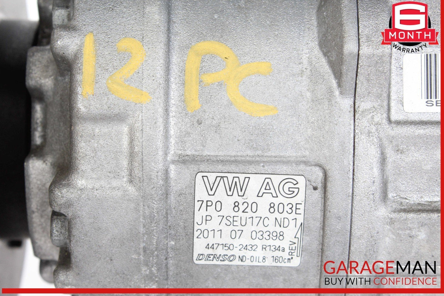 11-18 Porsche Cayenne 958 AC A/C Air Conditioning Compressor Pump OEM