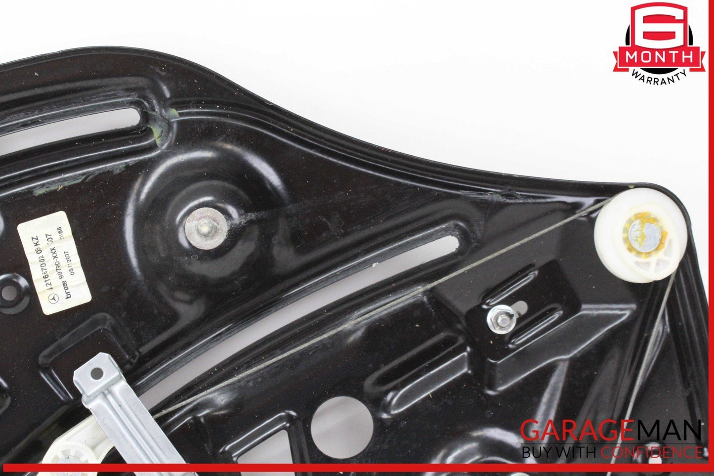 07-14 Mercedes W216 CL550 Rear Right Passenger Side Window Regulator w/o Motor