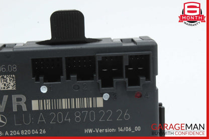 08-18 Mercedes W204 C300 C250 E400 Front Right Side Door Control Module OEM