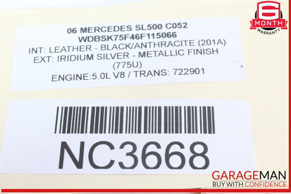 03-12 Mercedes R230 SL500 SLK280 Front Right Side Window Regulator Motor OEM