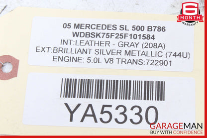 03-12 Mercedes R230 SL550 SL500 Rear Left or Right Suspension Upper Control Arm